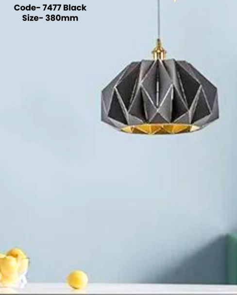Metal Pendant Lamp (7477 Black)