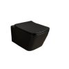 Wall Mount Commode With Concealed Cistern (W2012MB) Black Matt