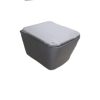 Wall Mount Commode With Concealed Cistern (W2012MG3) Black Grey