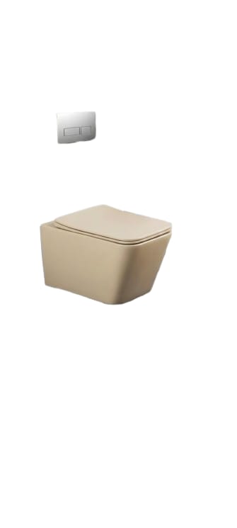 Wall Mount Commode With Concealed Cistern (W2012MK) Matt Khaki